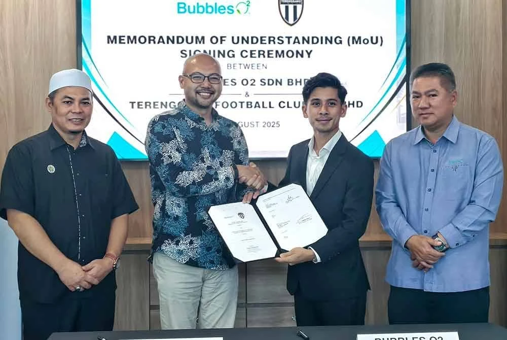 Terengganu FC jalin kerjasama strategik dengan Bubbles O2
